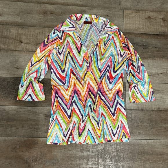 Brand new Missoni zig zag chevron knit beach cover up dress - Picture 2 of 8